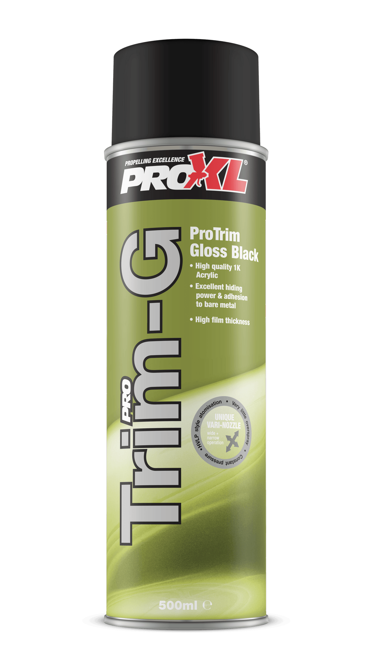 ProXL TRIM COATING SATIN BLACK - 500ML for automotive refinishing applications.