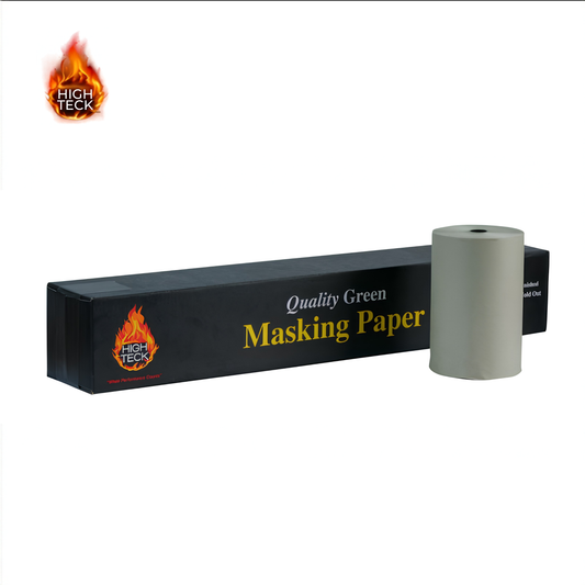 MP150G-9 HIGH TECK MASKING PAPER, 9 IN W X 500 FT L, GREEN, 35 LB BASIS - BOX 4