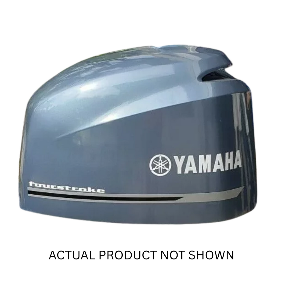 1/4 Basecoat Yamaha Bluish Grey, designed for outboard engine refinishing and restoration, ensuring smooth application, excellent adhesion for professional-grade results.