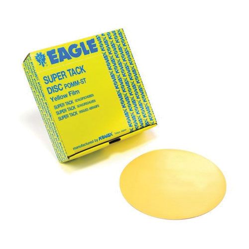 Eagle 6-inch P1000 Super-Tack Yellow Film Sanding Disc for Fine Surface Preparation and Topcoat Finishing